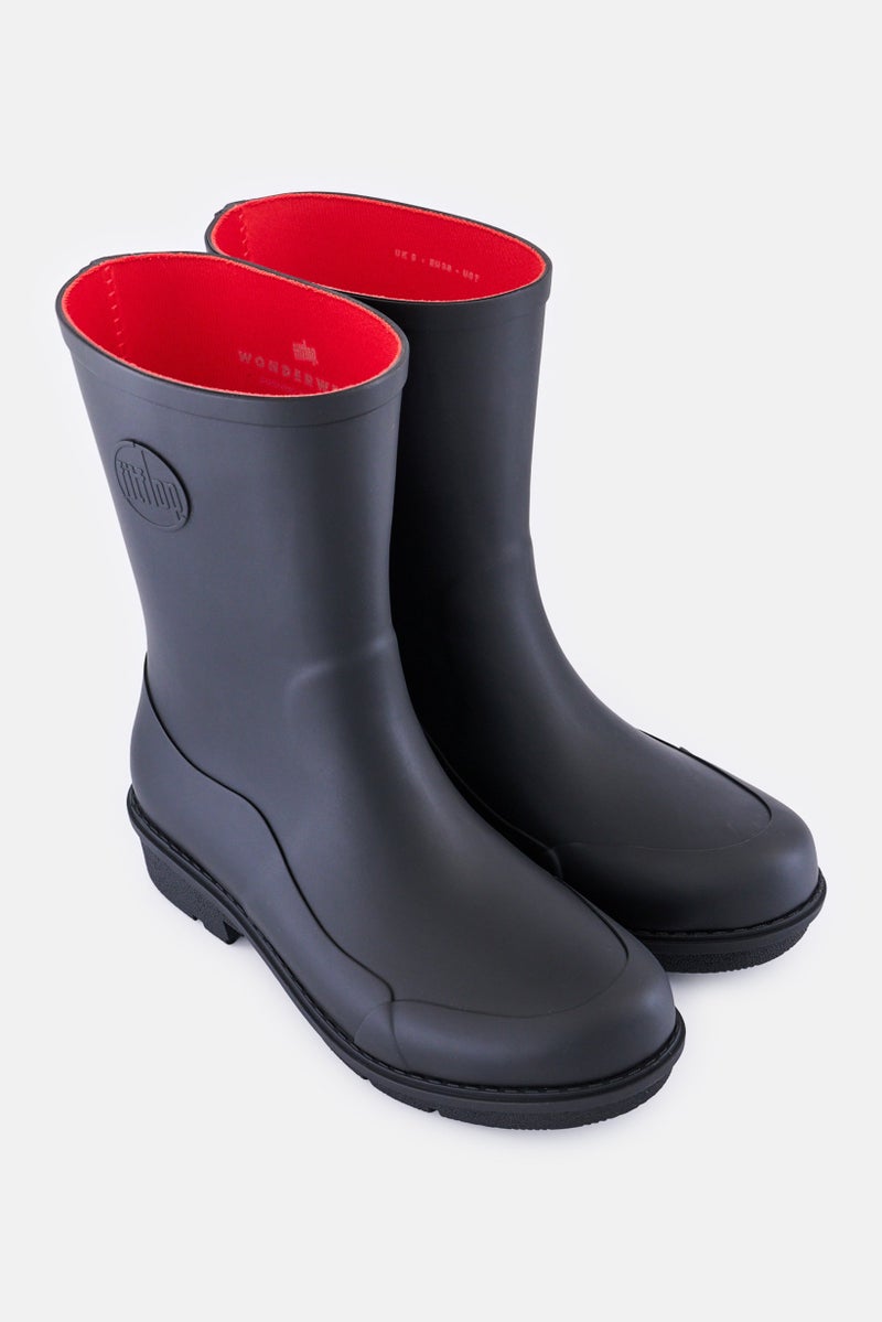 FitFlop حذاء نسائي قصير من وندر ويلي، سهل الارتداء، كاحل، أسود - Image 2